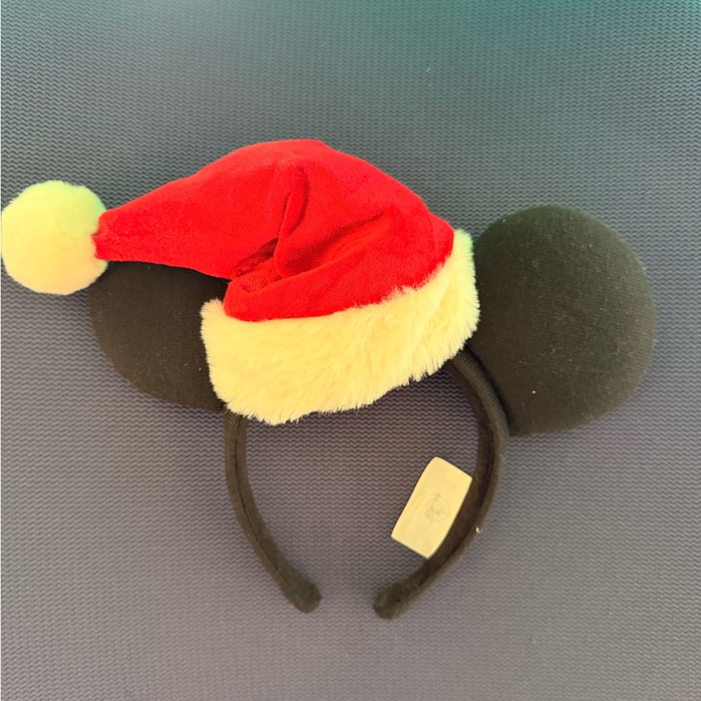 Mickey Mouse Ears Santa Hat Disneyland Headband